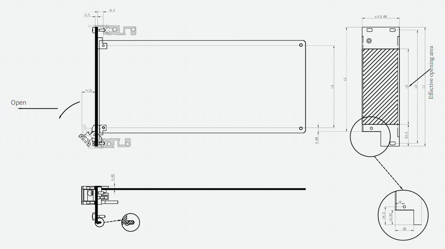 Type I Series Handle Panel Component