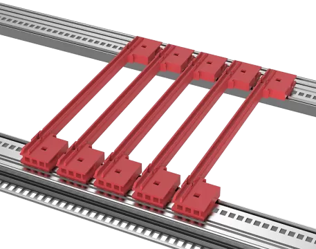 Square head guide rail