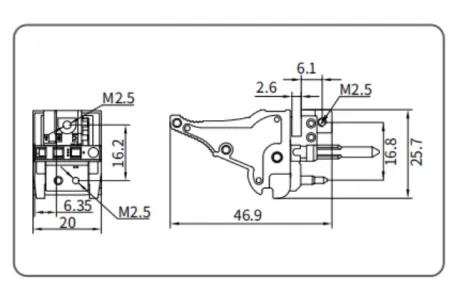 Type T08 Offset Handle