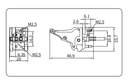 Type T19 Offset Handle